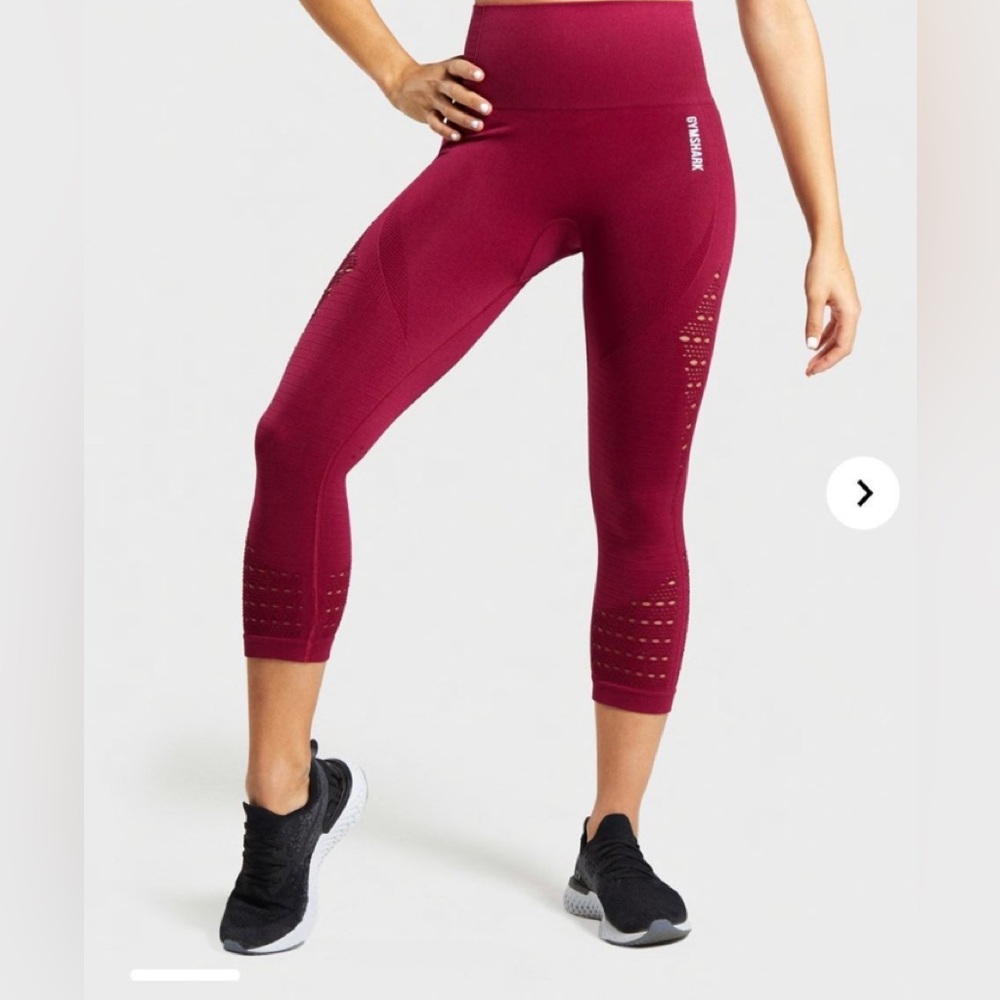 Gymshark energy seamless high waisted cropped leggings L